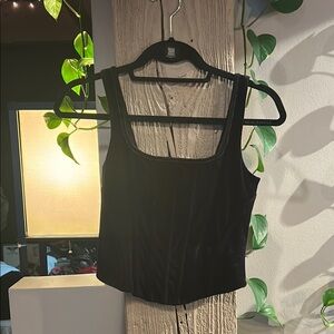 Elegant Black Velvet Women's Top
